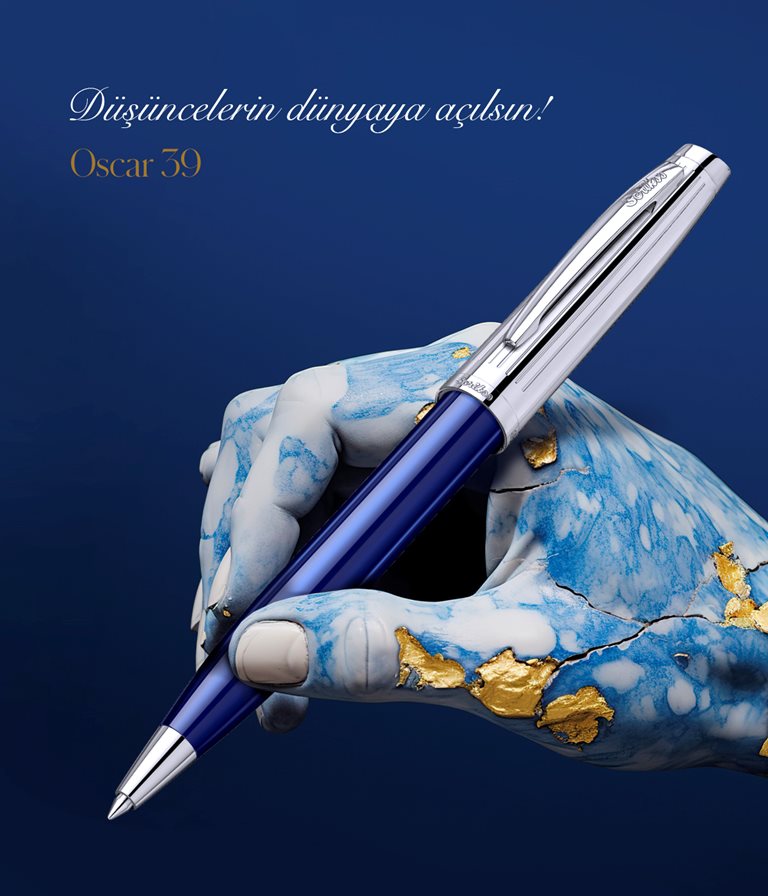 Oscar 39 Tükenmez Kalem Lacivert Krom