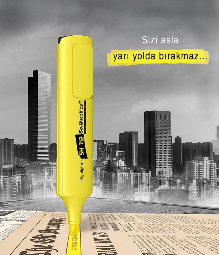 SH712 Fosforlu Kalem Sarı