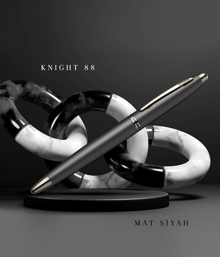 Knight 88 Dolma Kalem Mat Siyah