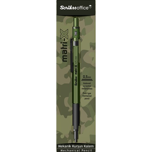 Matri-X Mekanik Kurşun Kalem 0.5 mm Haki