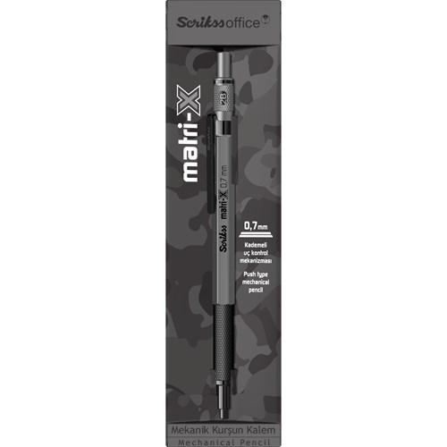  Matri-X Mekanik Kurşun Kalem 0.7 mm Gri
