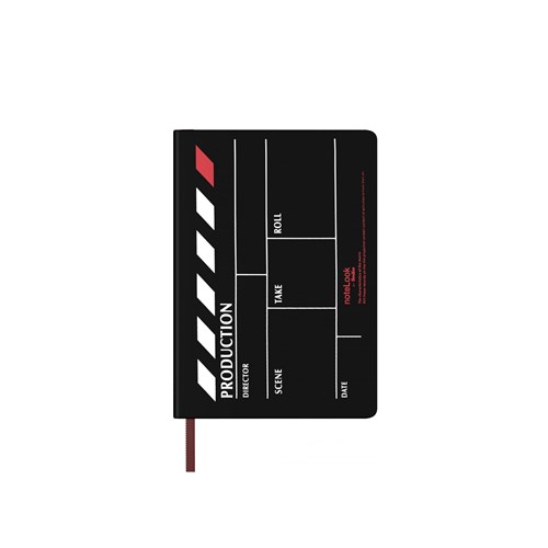  Production Defter Yatay Çizgili A6 Siyah