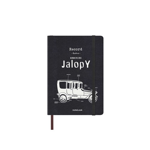  Tekstil Kapak Defter Çizgili A6 Jalopy