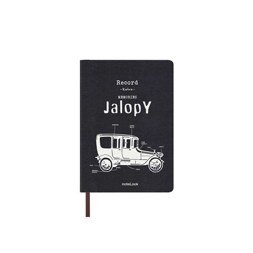  Tekstil Kapak Defter Çizgili A6 Jalopy
