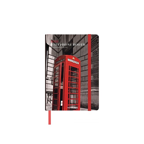  Red Defter Çizgili A6 Telephone Booth