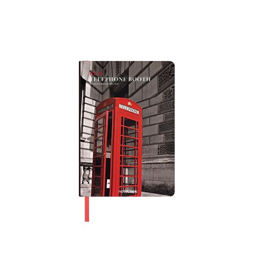 Red Defter Çizgili A6 Telephone Booth