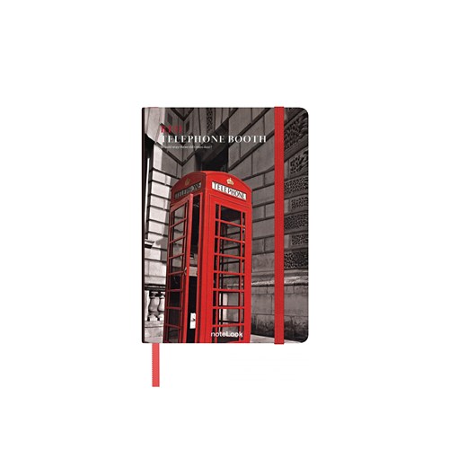  Red Defter Çizgisiz A6 Telephone Booth