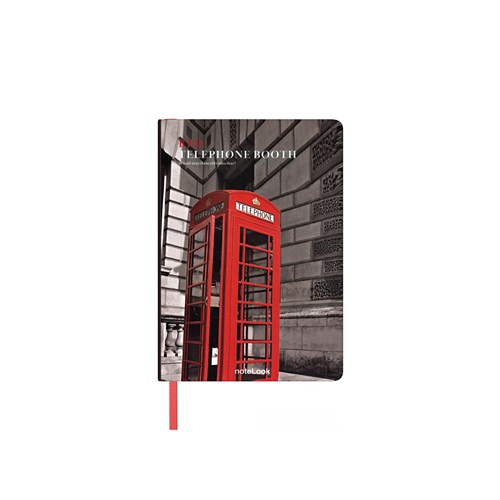  Red Defter Çizgisiz A6 Telephone Booth