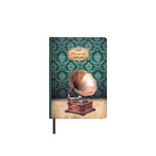  Retro Defter Çizgili A6 Phonograph