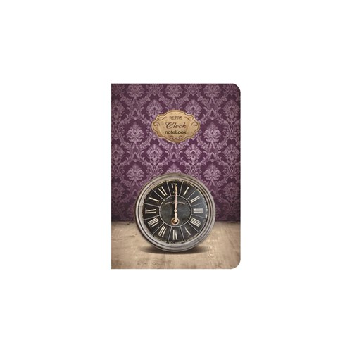 Retro Clock Multi Defter A6