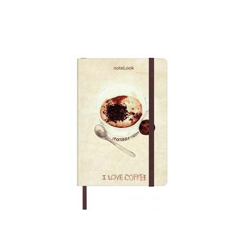  I Love Coffee Defter Çizgili A6 Chocolate