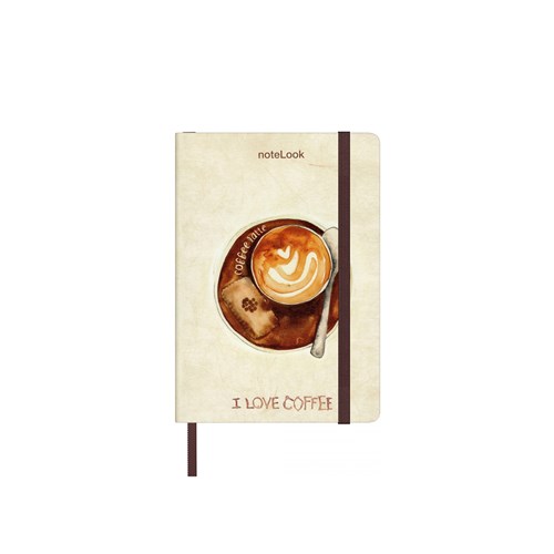  I Love Coffee Defter Çizgili A6 Latte