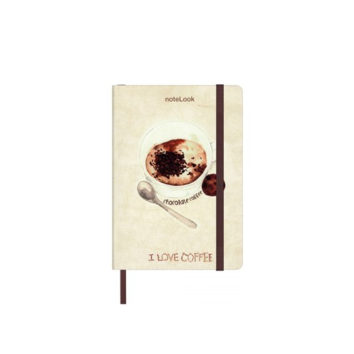  I Love Coffee Defter Çizgisiz A6 Chocolate