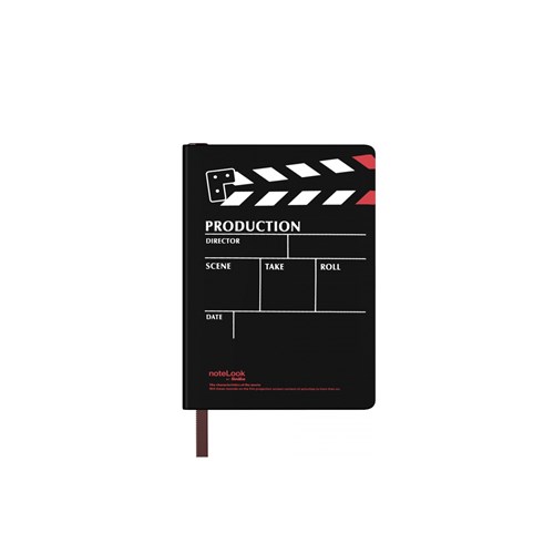  Production Defter Dikey Çizgili A7 Siyah