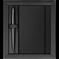 Sıvama Kalın Kapak Defter A6 Siyah-108 Prestige Mat Siyah Tükenmez Kalem Ürün görseli