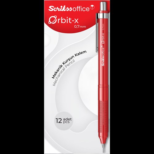 Orbit-X Mekanik Kurşun Kalem 0.7 mm Açık Gri 12 Lik Kutu
