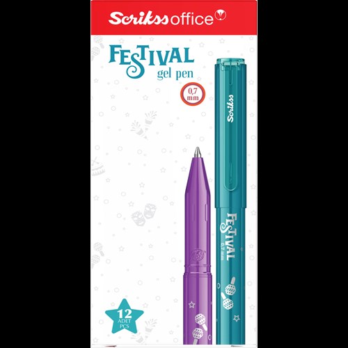 Festival Jel Tükenmez Kalem 0.7 mm Yeşil 12 Lik Kutu