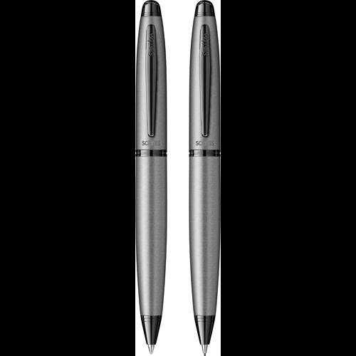 Knight 88 Tükenmez & Mekanik Kurşun Kalem Takım Mat Gri