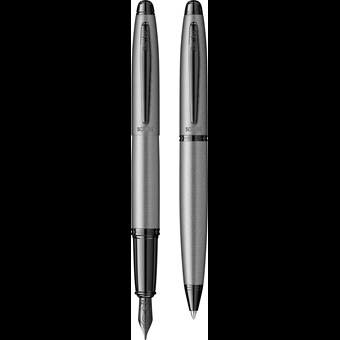 Knight 88 Dolma Kalem & Tükenmez Kalem Takım M Uç Mat Gri