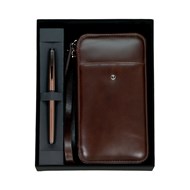 DR 2010-S2 Hakiki Deri El Çantasi Kahve & 78MR Roller Rose Set Ürün görseli