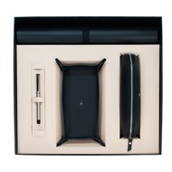 DMS 1010-1 Hakiki Deri Masa Seti Siyah & 64 Roller Siyah Krom Ürün görseli