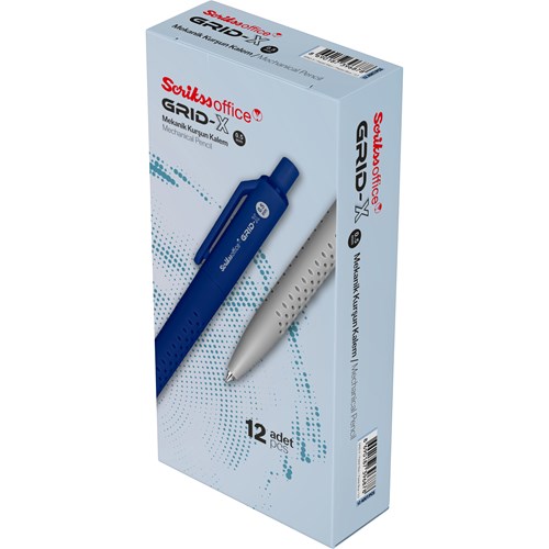 Grid-X Mekanik Kurşun Kalem 0.5 mm Pastel Mavi 12'li Kutu