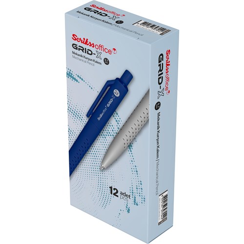 Grid-X Mekanik Kurşun Kalem 0.7 mm Koyu Gri 12'li Kutu