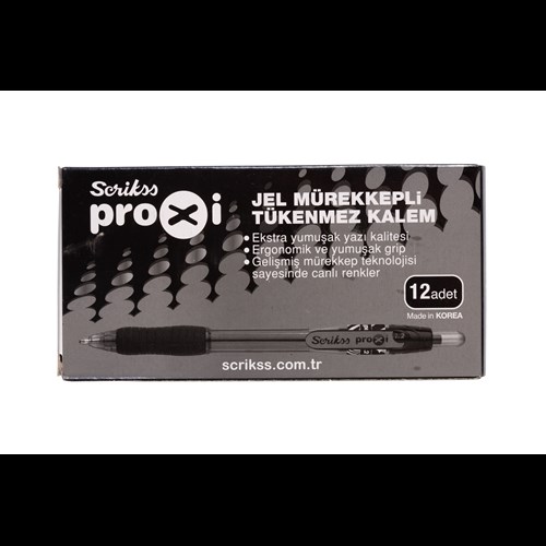 Proxi Jel Tükenmez Kalem 1.2 mm Mavi 12'li Kutu