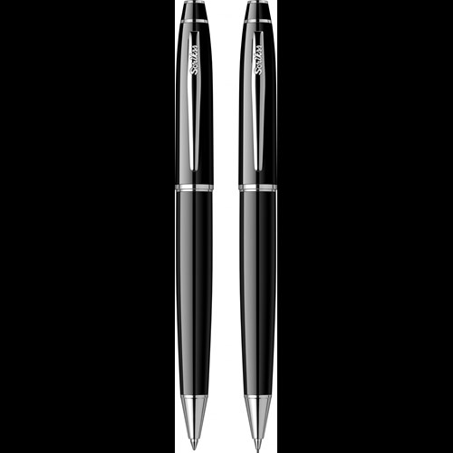  Noble 35 Tükenmez & Mekanik Kurşun Kalem Takım Siyah Krom