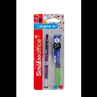 Calypso Color Mekanik Kurşun Kalem 0.7 mm Mor - Silgi - Min 0.7 mm 3'lü Blister Ürün görseli