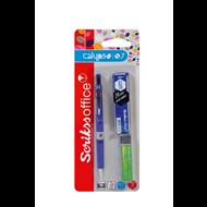 Calypso Color Mekanik Kurşun Kalem 0.7 mm Mavi - Silgi - Min 0.7 mm 3'lü Blister Ürün görseli