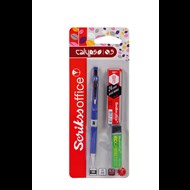 Calypso Color Mekanik Kurşun Kalem 0.5 mm Mavi - Silgi - Min 0.5 mm 3'lü Blister Ürün görseli