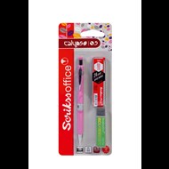 Calypso Color Mekanik Kurşun Kalem 0.5 mm Pembe - Silgi - Min 0.5 mm 3'lü Blister Ürün görseli