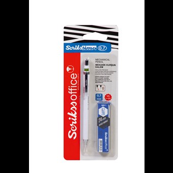 Simo Color Mekanik Kurşunl Kalem Beyaz - Min 0.7 mm 2'li Blister