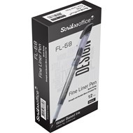  FL68 Fine Liner Tükenmez Kalem 0.6mm Siyah 12'li Kutu Ürün görseli
