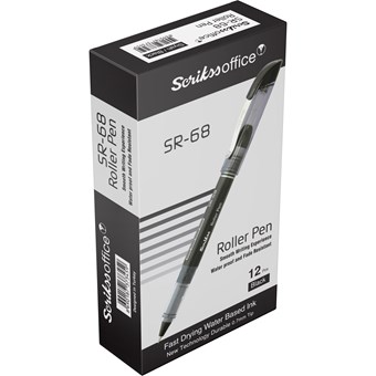  SR68 Roller Kalem 0.7 mm 12'li Kutu Siyah