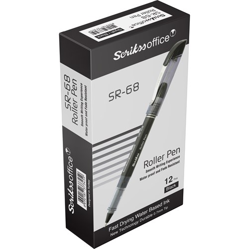  SR68 Roller Kalem 0.7 mm 12'li Kutu Siyah