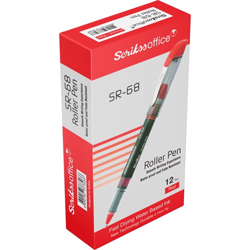  SR68 Roller Kalem 0.7 mm 12'li Kutu Kırmızı