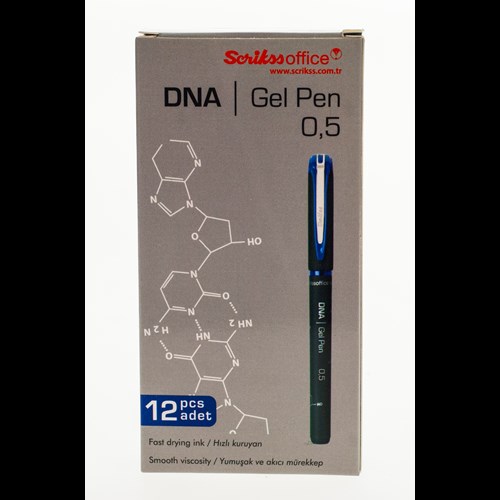  Dna Jel Tükenmez Kalem 0.5 mm 12'li Kutu Mavi