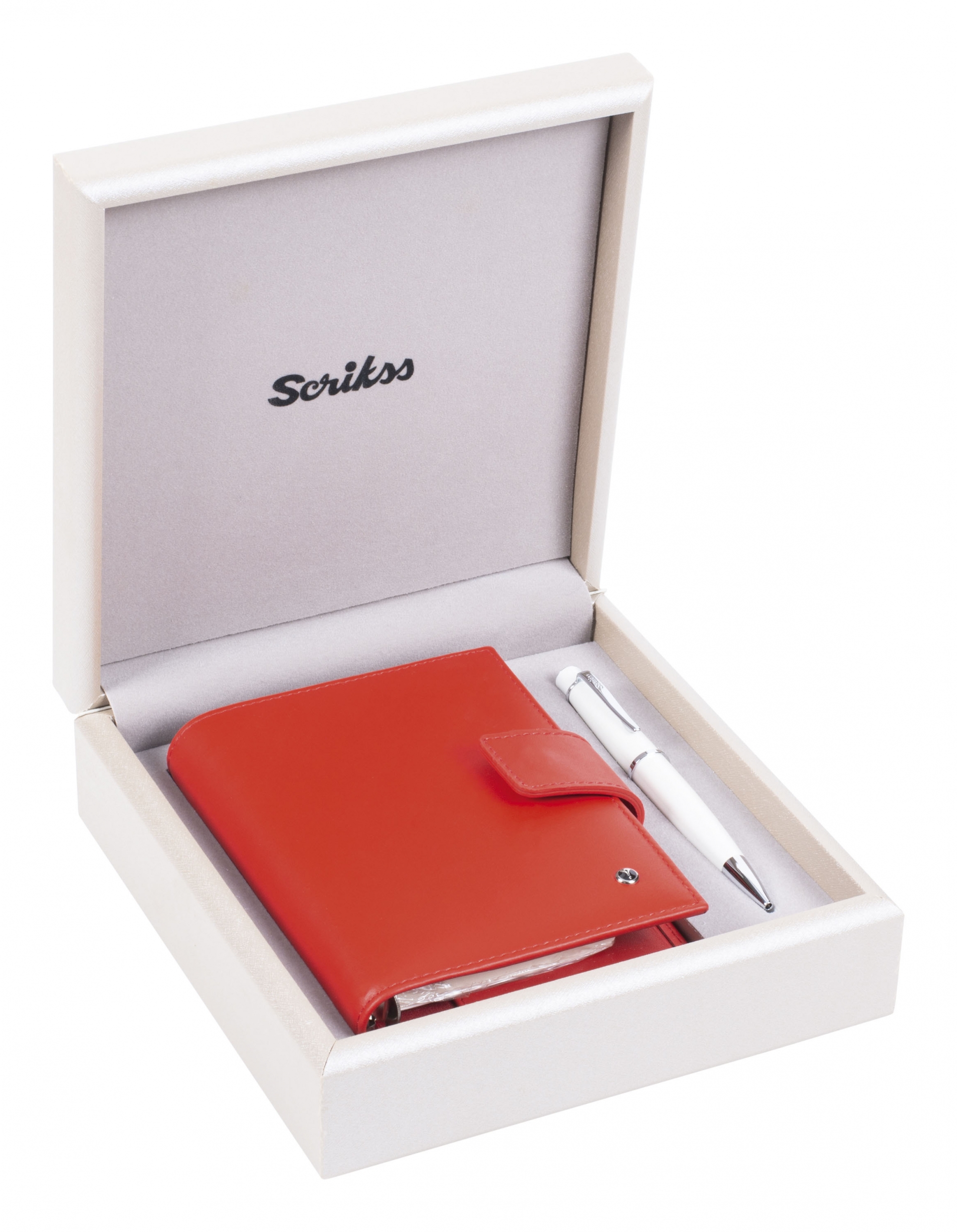 SDR307 Hediyelik Set Tükenmez Kalem Venüs 722W & Deri Cep Ajanda