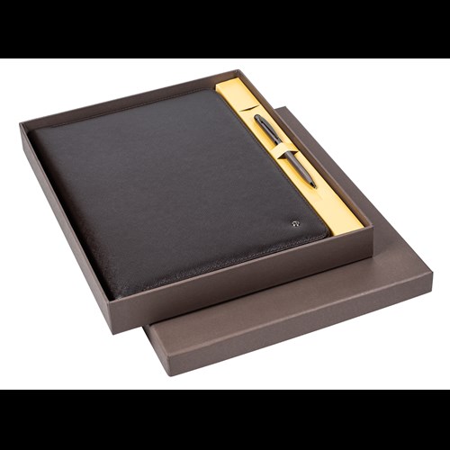  DR8113-2 Portföy - Tablet Kılıfı Kahverengi & 599 Touch Pen Tükenmez Kalem Titanyum