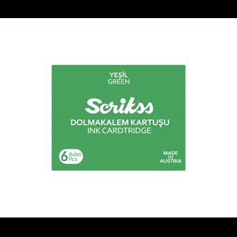  Dolma Kalem Kartuş 6'lı Paket Yeşil