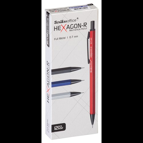 Hexagon-R Mekanik Kurşun Kalem 0.5 mm Siyah 12'li Kutu