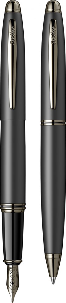 Knight 88 Dolma Kalem - Tükenmez Kalem Takım Mat Siyah M Uç Ürün görseli