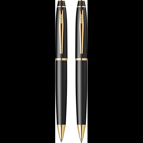  Noble 35 Tükenmez - Mekanik Kurşun Kalem Takım Mat Siyah Altın