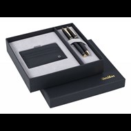  DR241 Hediyelik Set Dolma Kalem - Tükenmez Kalem 35 Noble Mat Siyah Altın & Comfort Kredi Kartlık Siyah Ürün görseli