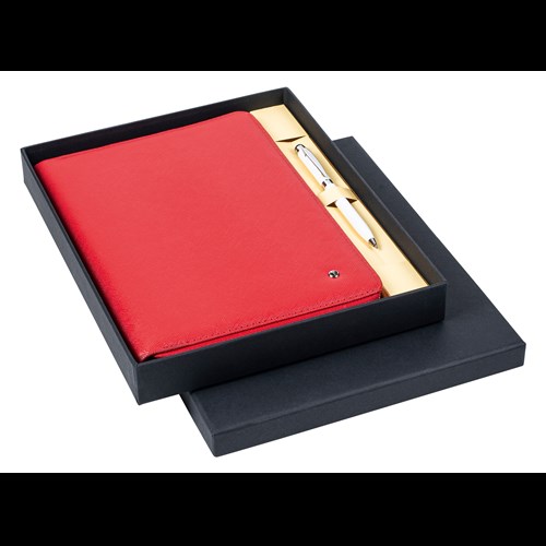  DR8113-C2M Mini Poftföy - Tablet Kılıfı Kırmızı & 599 Touch Pen Tükenmez Kalem Beyaz