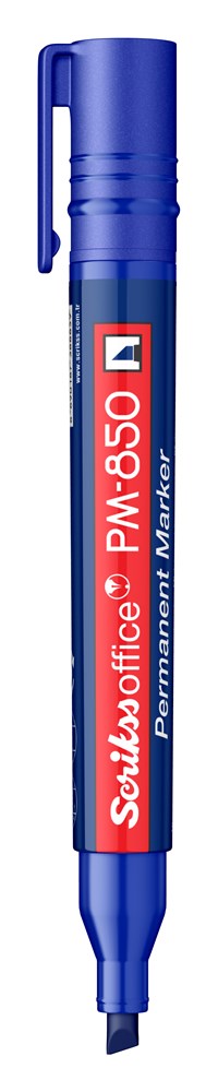PM850 Permanent Markör Mavi Kesik Uç Ürün görseli