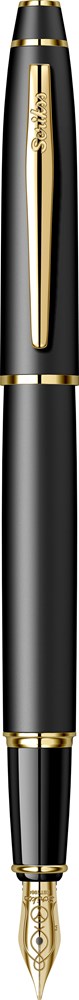  Noble 35 Dolma Kalem Mat Siyah Altın F Uç Ürün görseli