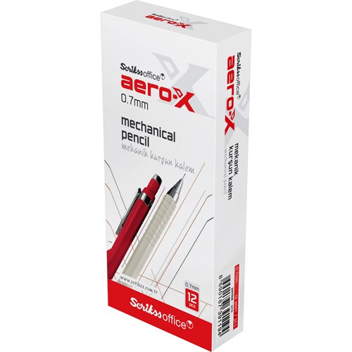 Aero-X Mekanik Kurşun Kalem 0.7 mm Pembe 12'li Kutu